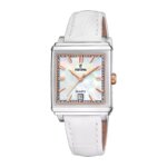 Montre » On the Square » Femme Cuir blanc et Acier inoxydable FESTINA F20682/1