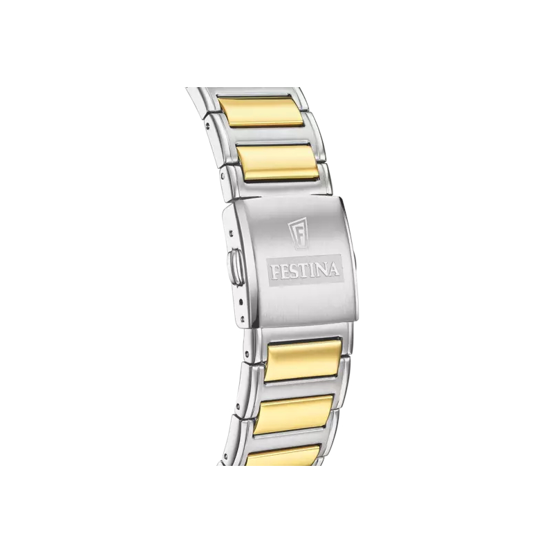 montre-FESTINA-Homme-rectangulaire-acier-inoxydable-bicolore-F20637-4-bracelet Montre » On the Square » Homme Acier inoxydable FESTINA F20637/4, bracelet