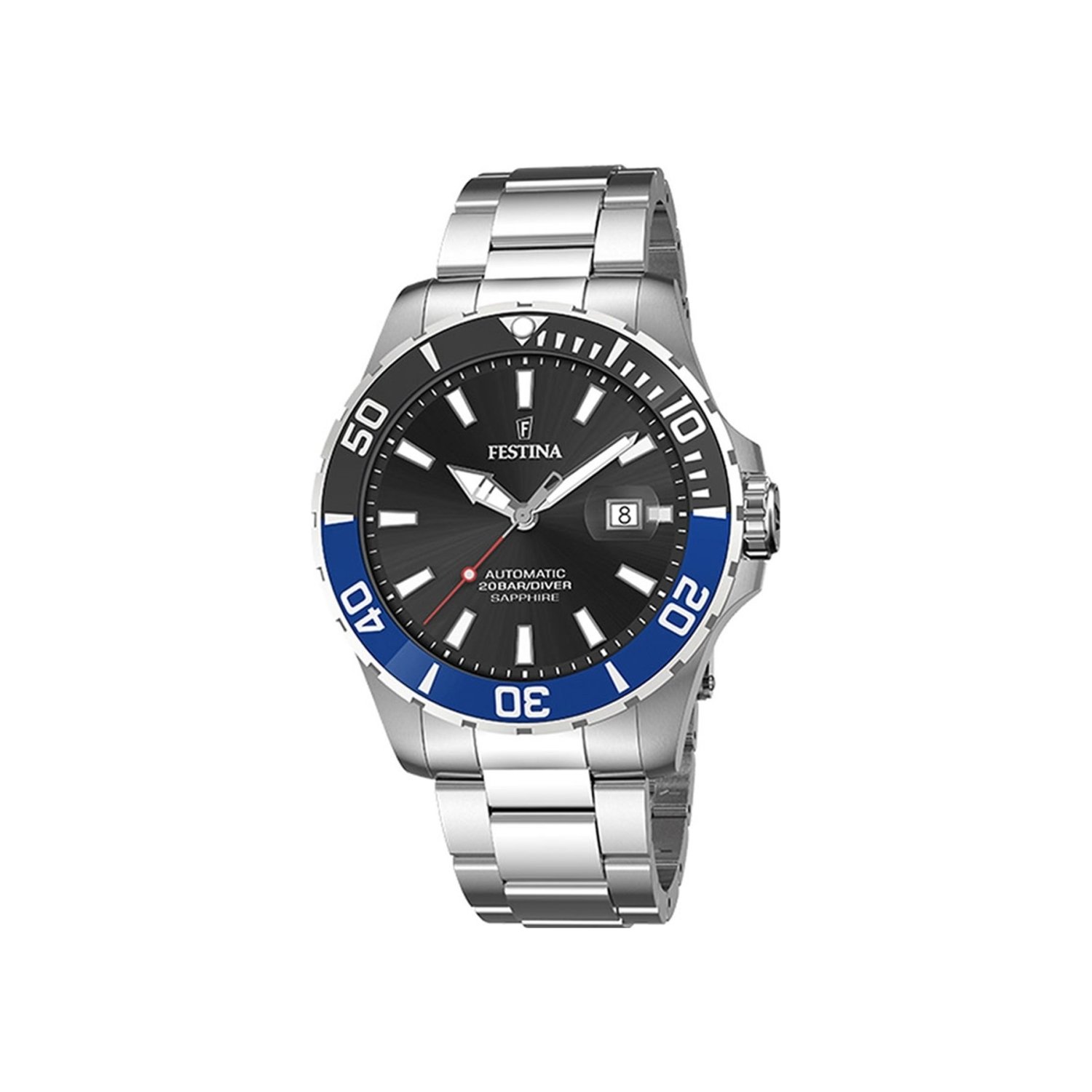 montre-FESTINA-automatique-homme-acier-inoxydable-f20531-6 Montre FESTINA Homme Automatique Acier inoxydable F20531/6