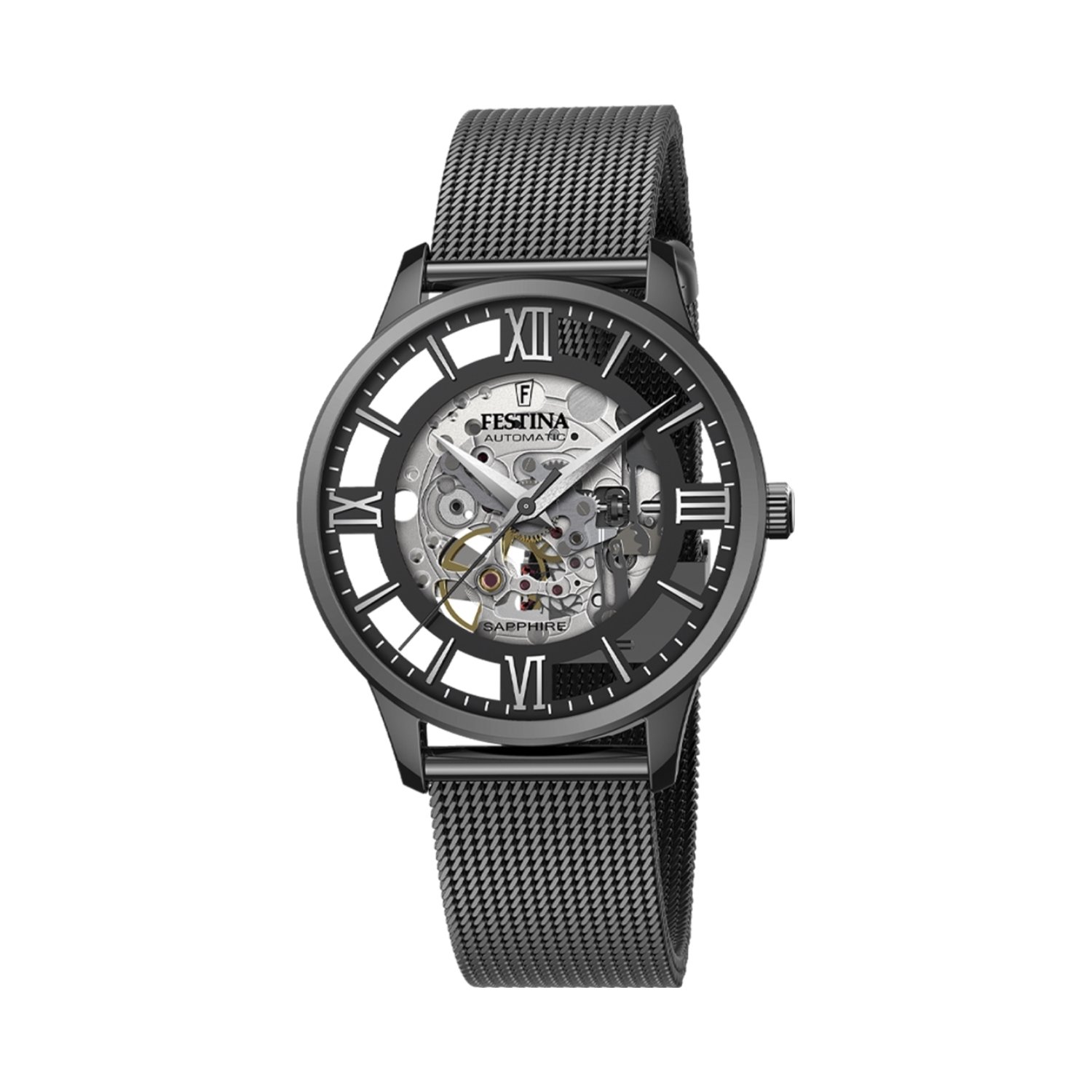 Montre Automatique noire Homme Acier inoxydable FESTINA F20535/1
