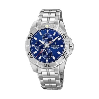 Montre multifonction bleue Homme Acier inoxydable FESTINA F20445/2