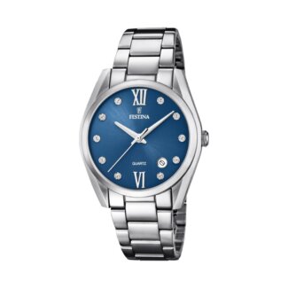 Montre » Boyfriend » Femme Acier inoxydable, cadran bleu FESTINA F16790/C