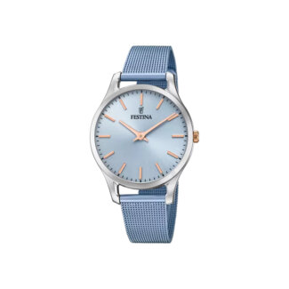 Montre » Boyfriend » Femme bleue, Acier inoxydable FESTINA F20506/2