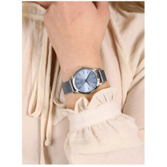 Montre » Boyfriend » Femme bleue, Acier inoxydable FESTINA F20506/2 portée