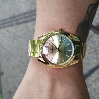Montre » Boyfriend » multicolore Femme Acier inoxydable doré FESTINA F20640/7 portée