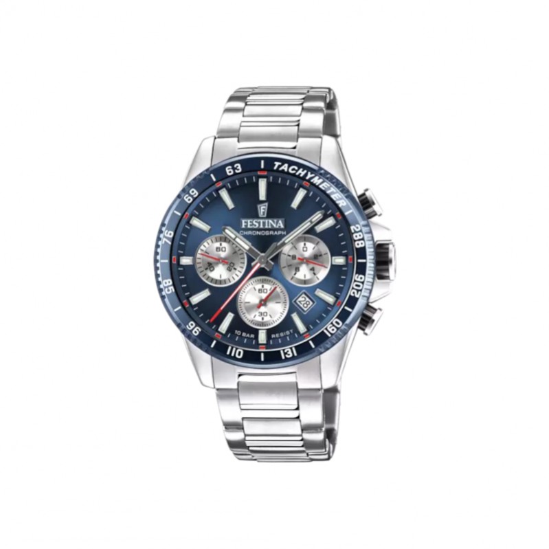 montre-FESTINA-homme-acier-chronographe-F20560-2 Montre Chronographe Homme Acier inoxydable FESTINA F20560/2