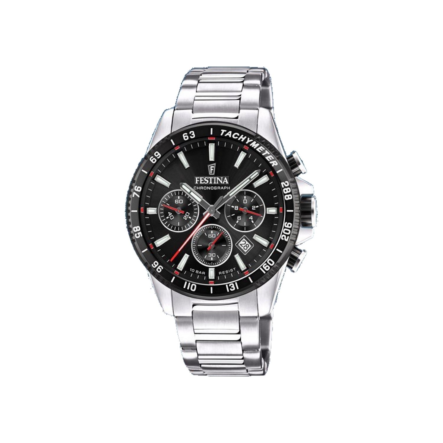 montre-FESTINA-homme-acier-chronographe-F20560-6 Montre Chronographe Homme Acier inoxydable FESTINA F20560/6