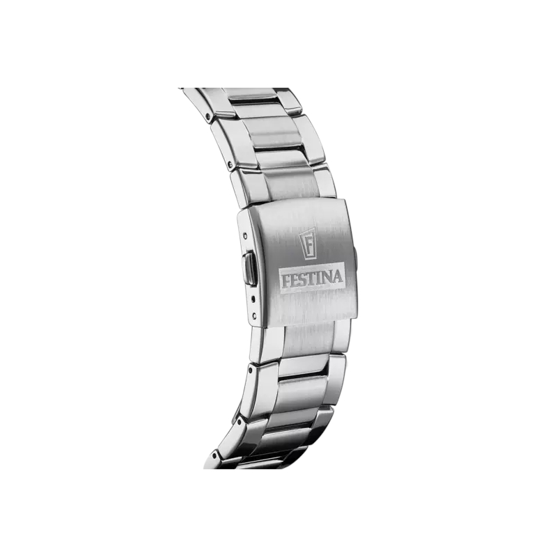 montre-FESTINA-homme-acier-chronographe-noir-f20463-4-bracelet Montre Chronographe noire Homme Acier inoxydable FESTINA F20463/4, bracelet