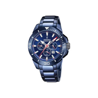 Coffret Montre Chrono Bike Homme Acier inoxydable FESTINA F20643/1 avec bracelet OFFERT, vue de la montre