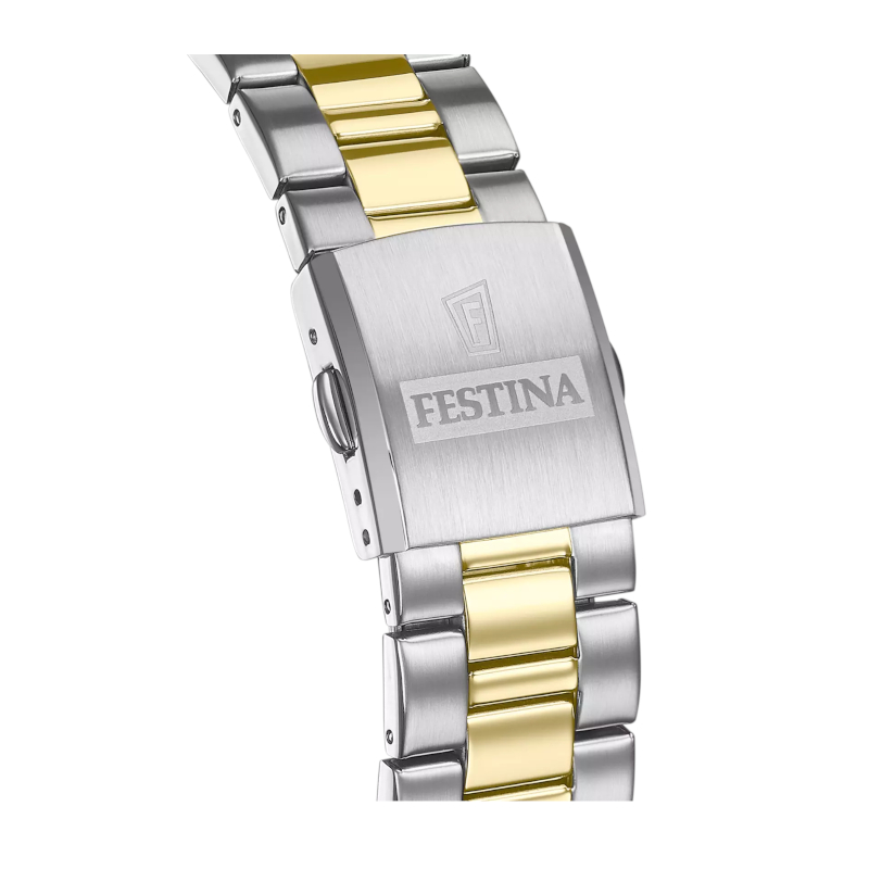 montre-FESTINA-homme-acier-inoxydable-bicolore-F20554-1-bracelet Montre classique bicolore Homme Acier inoxydable FESTINA F20554/1, bracelet