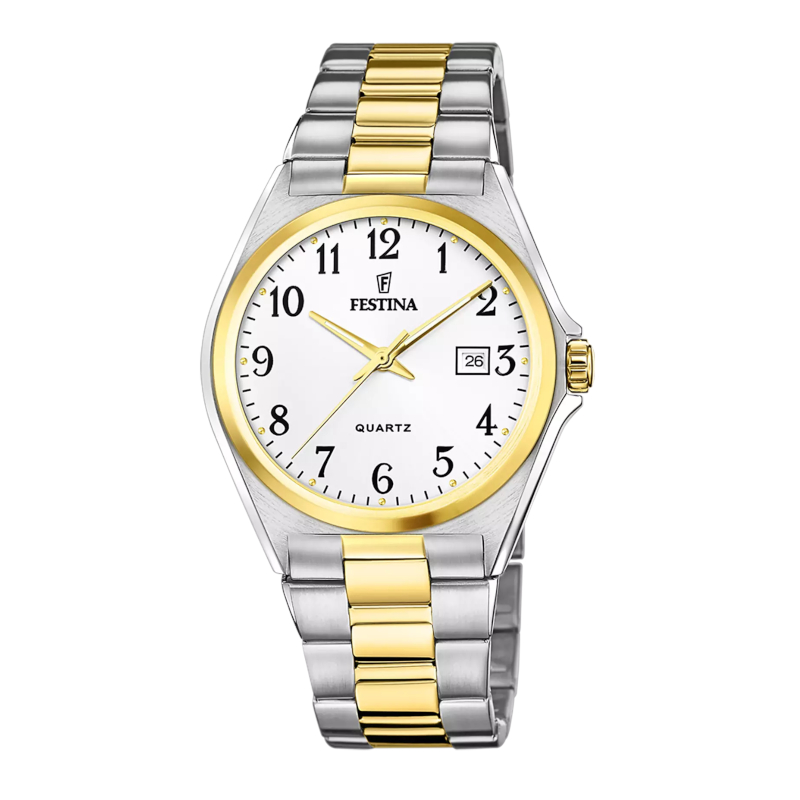 montre-FESTINA-homme-acier-inoxydable-bicolore-F20554-1 Montre classique bicolore Homme Acier inoxydable FESTINA F20554/1