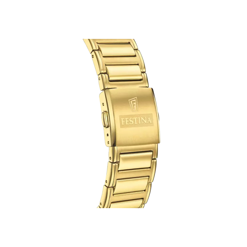 montre-FESTINA-homme-acier-inoxydable-doré-f20638-1-bracelet Montre » On the Square » Homme Acier inoxydable doré FESTINA F20638/1, bracelet