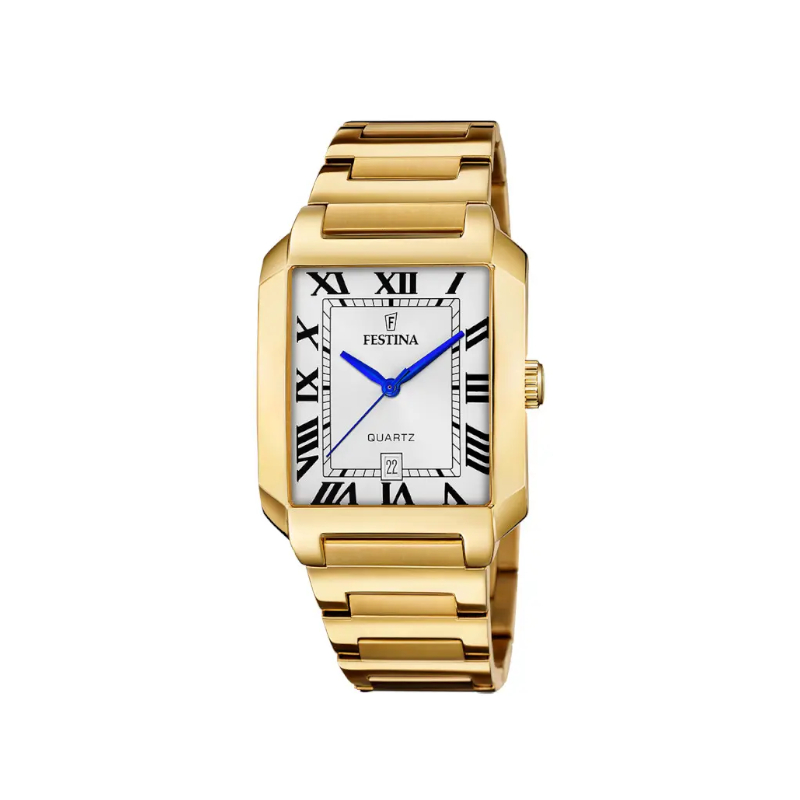 montre-FESTINA-homme-acier-inoxydable-doré-f20678-1 Montre » On the Square » Homme Acier inoxydable doré FESTINA F20678/1