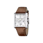Montre » On the Square » Homme Acier inoxydable et Cuir marron FESTINA F20636/1