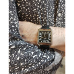 Montre » On the Square » Homme Acier inoxydable et Cuir noir FESTINA F20681/3 portée