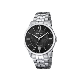 Montre classique noire Homme Acier inoxydable FESTINA F20425/3