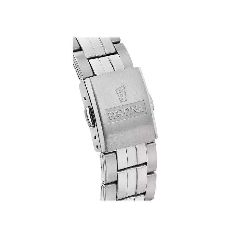 Montre classique noire Homme Acier inoxydable FESTINA F20425/3, bracelet