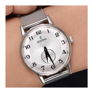 Montre rétro Homme Acier inoxydable FESTINA F20568/1 portée