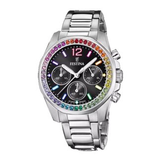 Montre Femme Rainbow Acier inoxydable et cadran noir FESTINA F20606/3