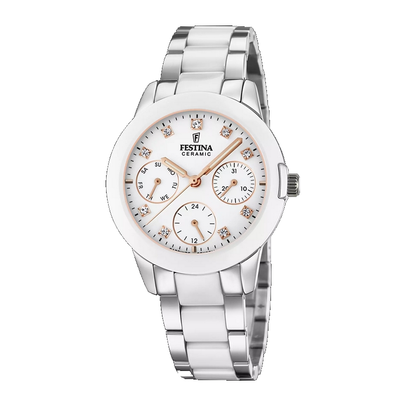 Montre Céramique blanche Femme Acier inoxydable FESTINA F20497/1