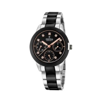 Montre Céramique noire Femme Acier inoxydable FESTINA F20497/3