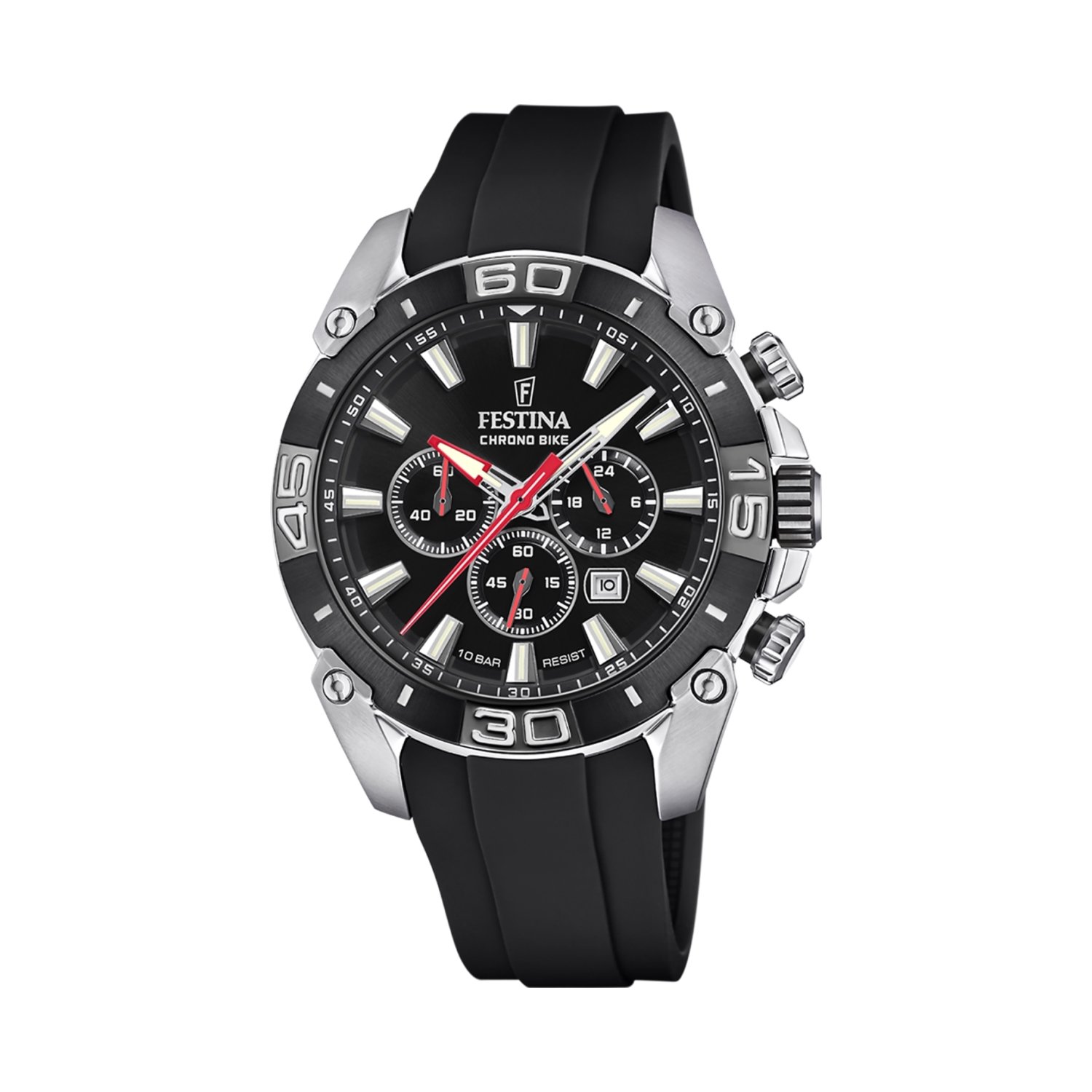montre-chrono-bike-homme-acier-inoxydable-et-caoutchouc-FESTINA-F20544-1 Montre Chrono Bike Homme, Acier inoxydable et Caoutchouc noir FESTINA F20544/1
