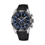 Montre Chrono Bike Homme, Acier inoxydable et Caoutchouc noir FESTINA F20544/2