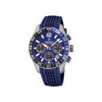 Montre Chrono Sport Homme, Acier inoxydable et Caoutchouc bleu FESTINA F20517/1