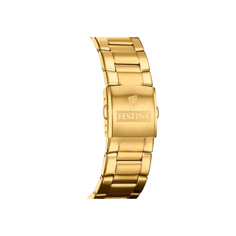 montre-chronographe-homme-FESTINA-acier-inoxydable-doré-F20541-3-bracelet Montre Chronographe Homme, Acier inoxydable doré FESTINA F20541/3, bracelet
