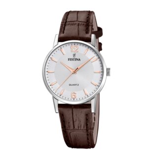 Montre Classique Femme Acier inoxydable et Cuir marron FESTINA F20691/2