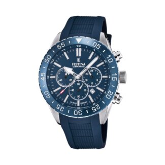 Montre Homme, Acier inoxydable, céramique et Caoutchouc bleu FESTINA F20515/1