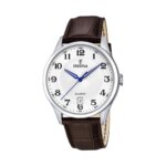 Montre Classique Homme Acier inoxydable et Cuir marron FESTINA F20426/1