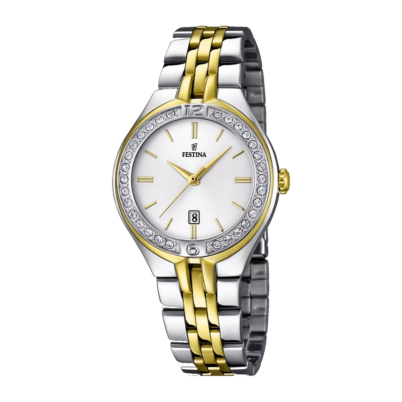 montre-femme-FESTINA-acier-inoxydable-bicolore-F16868-1-2 Montre Femme Acier inoxydable bicolore FESTINA F16868/1