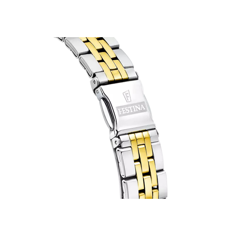 montre-femme-FESTINA-acier-inoxydable-bicolore-F16868-1-bracelet Montre Femme Acier inoxydable bicolore FESTINA F16868/1, bracelet