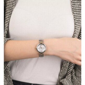 Montre Femme Acier inoxydable bicolore FESTINA F20320/1 portée