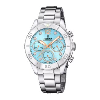 Montre » Boyfriend » Femme Acier inoxydable et cadran bleu FESTINA F20603/4