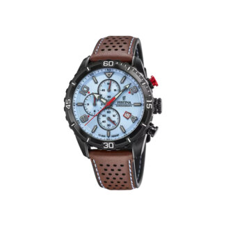 Montre Chronographe Homme, Acier inoxydable et Cuir marron FESTINA F20519/1