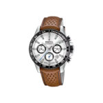 Montre Chronographe Homme Acier inoxydable et Cuir marron FESTINA F20561/1
