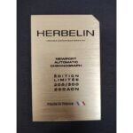 Montre EDITION LIMITEE Homme NEWPORT Héritage Automatique HERBELIN, Acier inoxydable et cuir noir 256ACN42