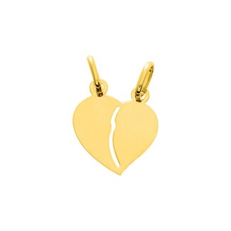 Pendentif Femme Cœur sécable Or jaune 750/1000 ROBBEZ MASSON