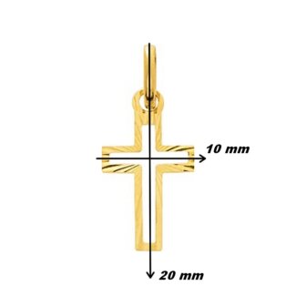 Pendentif Croix Or jaune 750/1000 ROBBEZ MASSON, dimensions