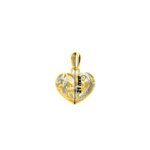 Pendentif Femme Cœur Or jaune 750/1000 et Rhodium ROBBEZ MASSON, longueur