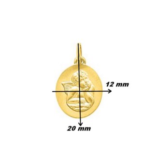 Médaille Ange Or jaune 750/1000 ROBBEZ MASSON, dimensions