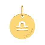 Médaille zodiaque Balance Plaqué Or ROBBEZ MASSON