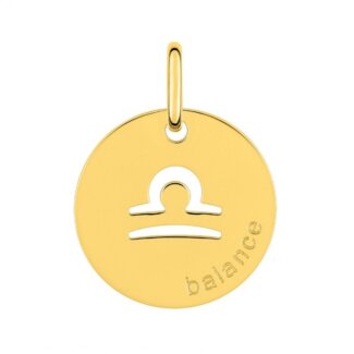 Médaille zodiaque Balance Plaqué Or ROBBEZ MASSON