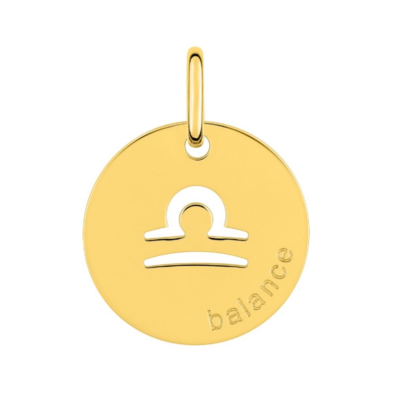 Médaille zodiaque Balance Plaqué Or ROBBEZ MASSON