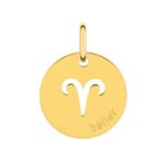 Médaille zodiaque Bélier Plaqué Or ROBBEZ MASSON