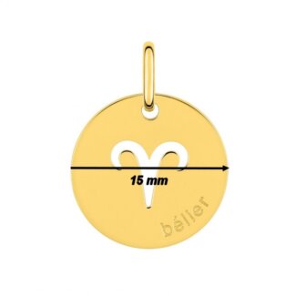 Médaille zodiaque Bélier Plaqué Or ROBBEZ MASSON, diamètre