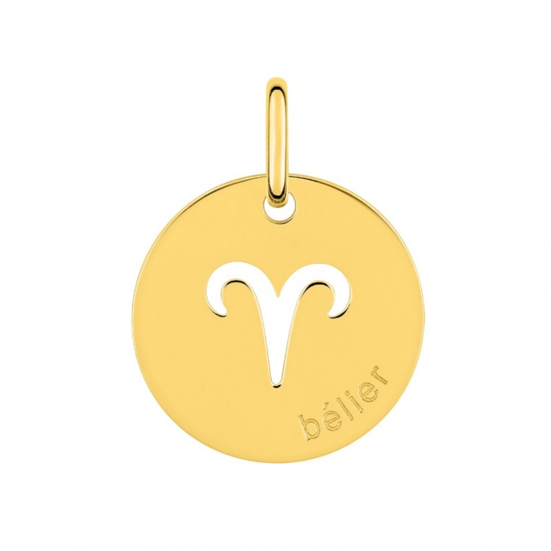 Médaille zodiaque Bélier Plaqué Or ROBBEZ MASSON