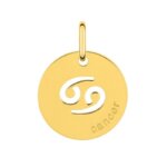 Médaille zodiaque Cancer Plaqué Or ROBBEZ MASSON